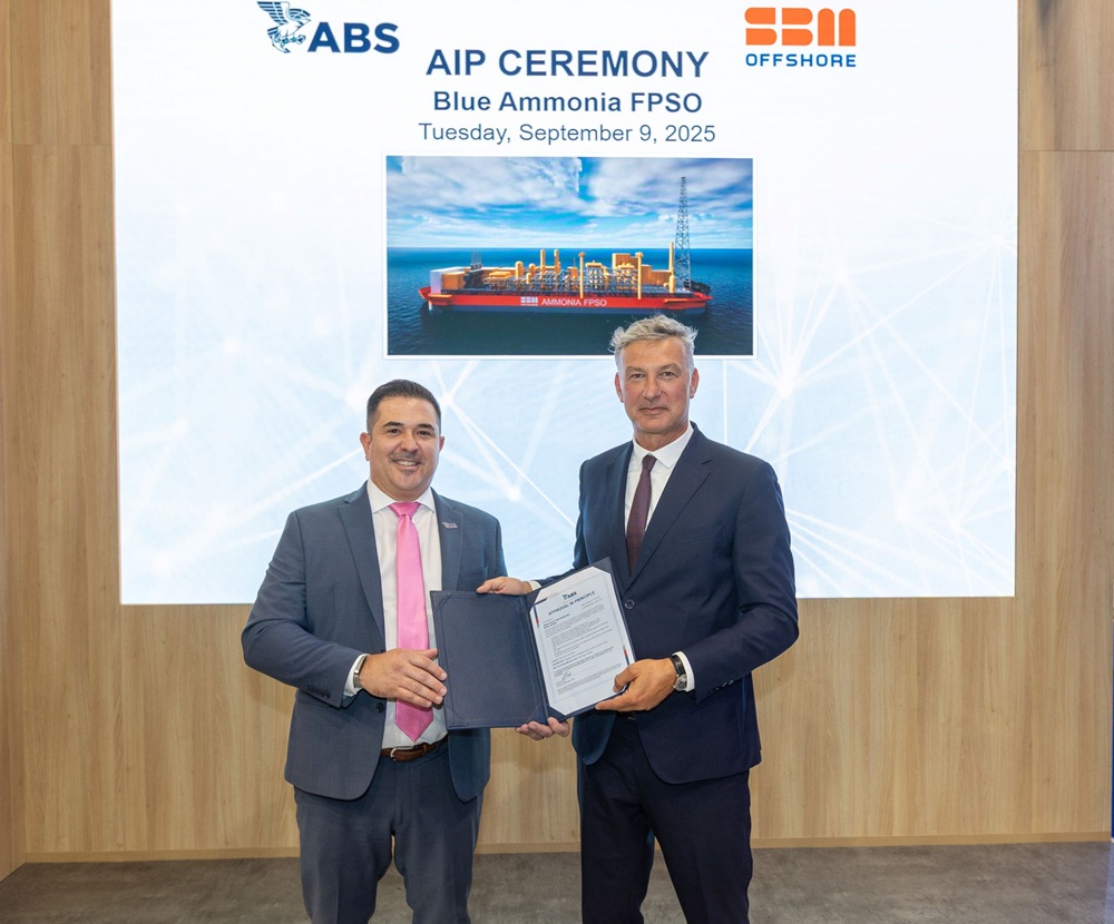 ABS issues AiP for SBM Offshore blue ammonia production design
