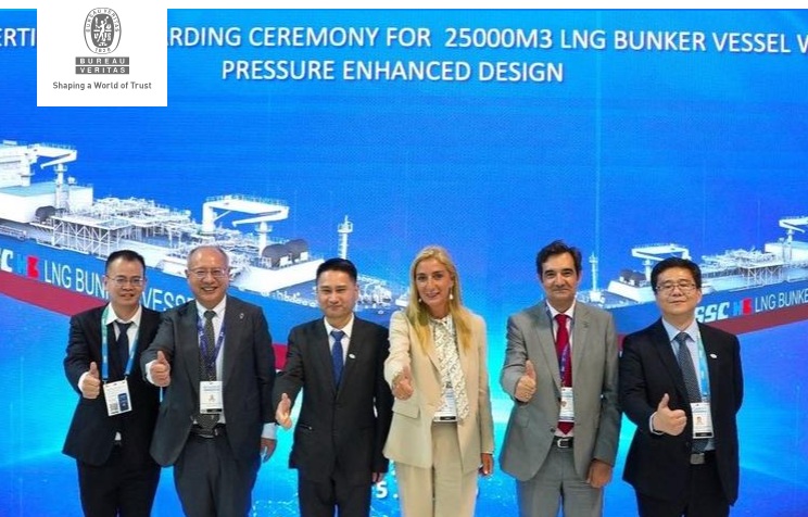 BV awards AiP to Hudong-Zhonghua for 25,000 cbm LNG bunker vessel