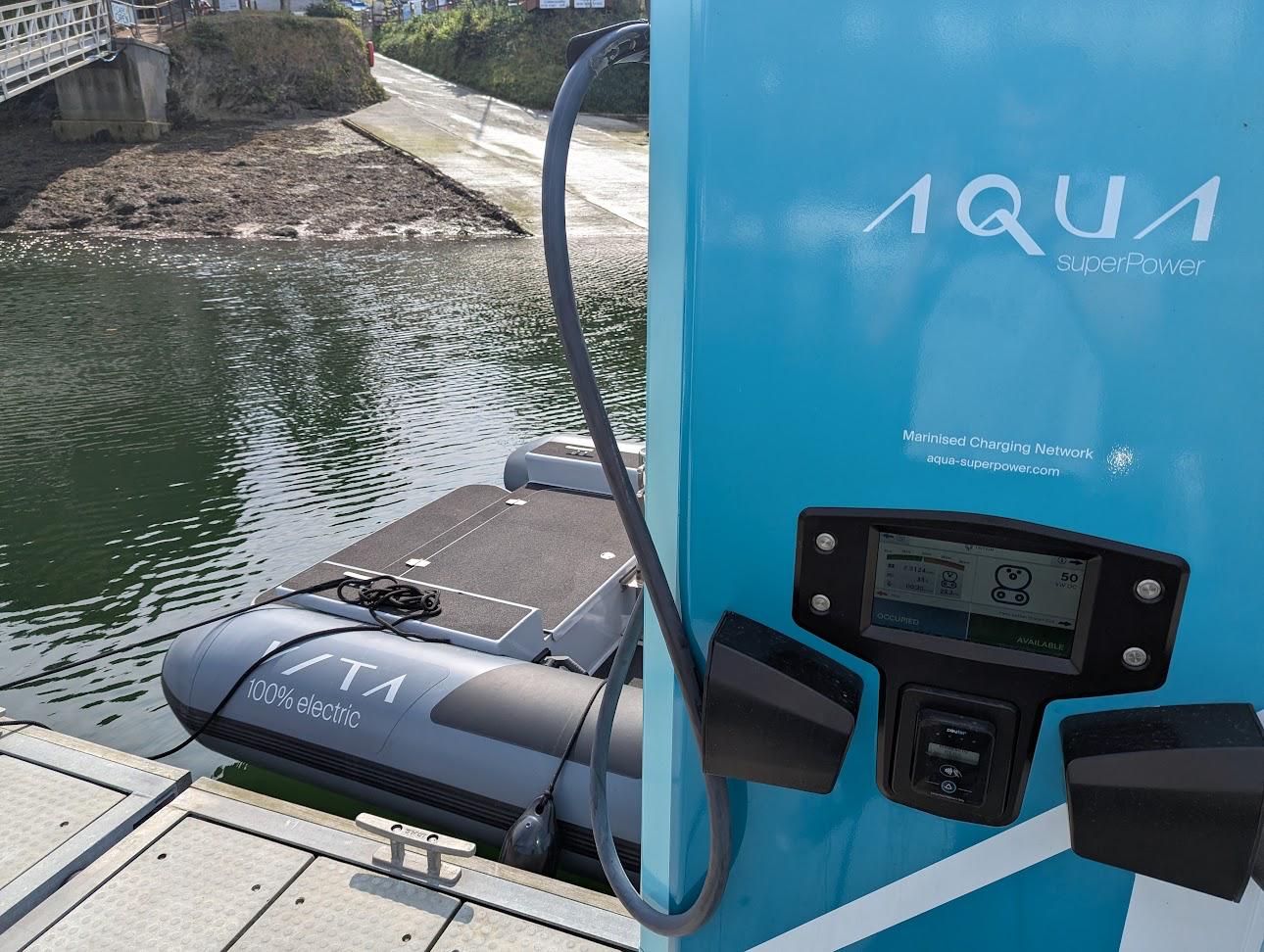 Aqua superPower unveils ‘world’s first battery-backed DC charger in a marine environment’ in Cornish harbour