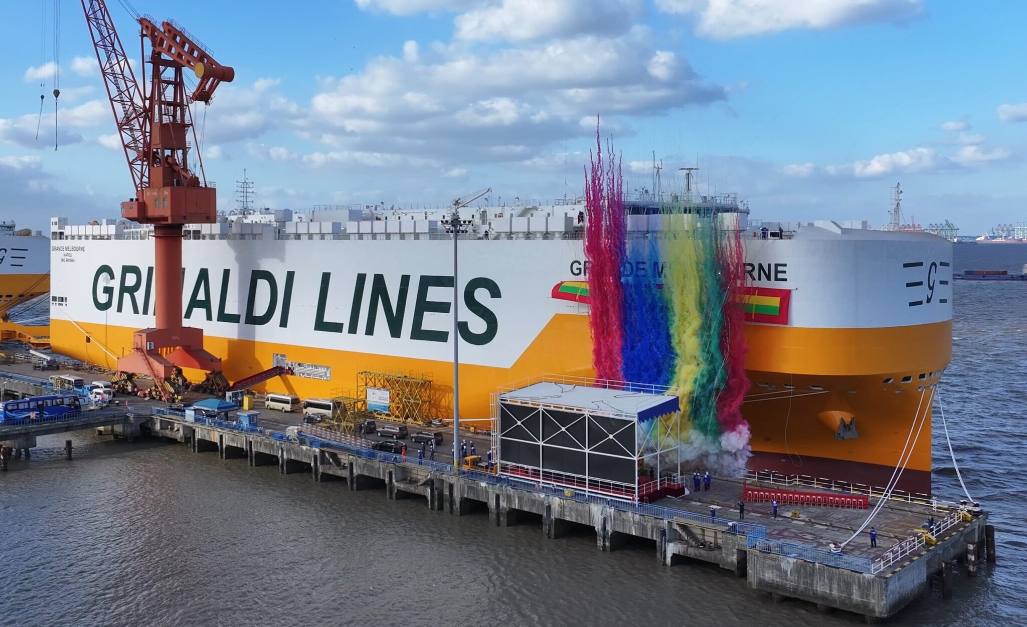 Grimaldi welcomes its latest ammonia-ready PCTC