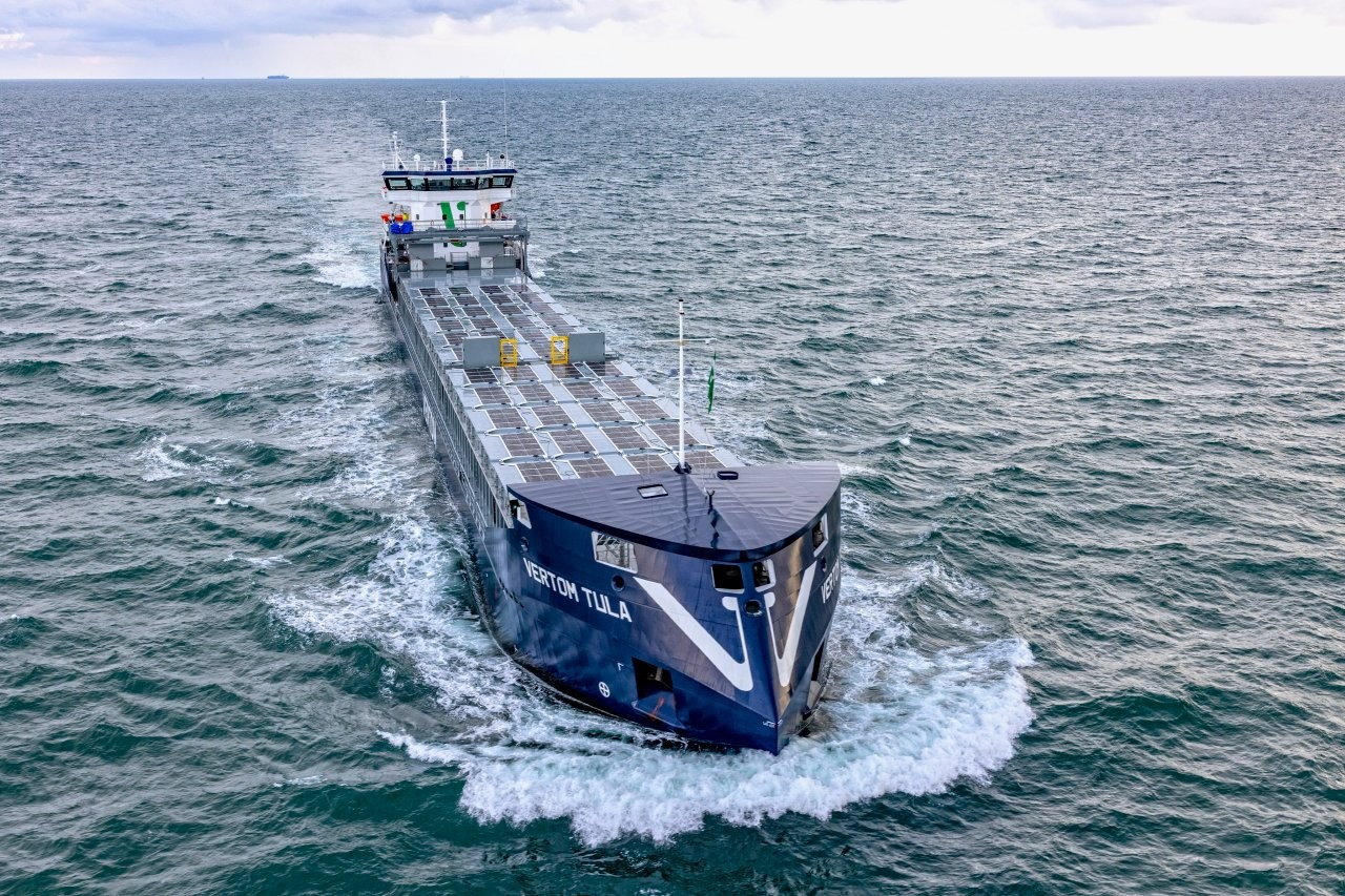 Wattlab installs solar energy system on Vertom cargo vessel