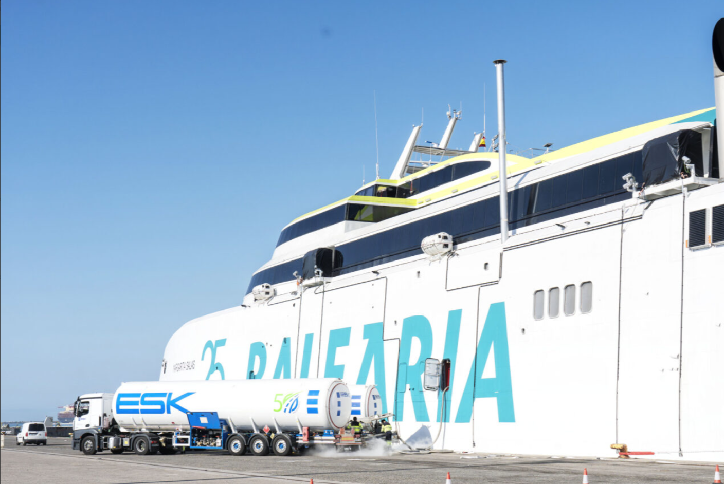 Baleària trio sailing exclusively on bio-LNG