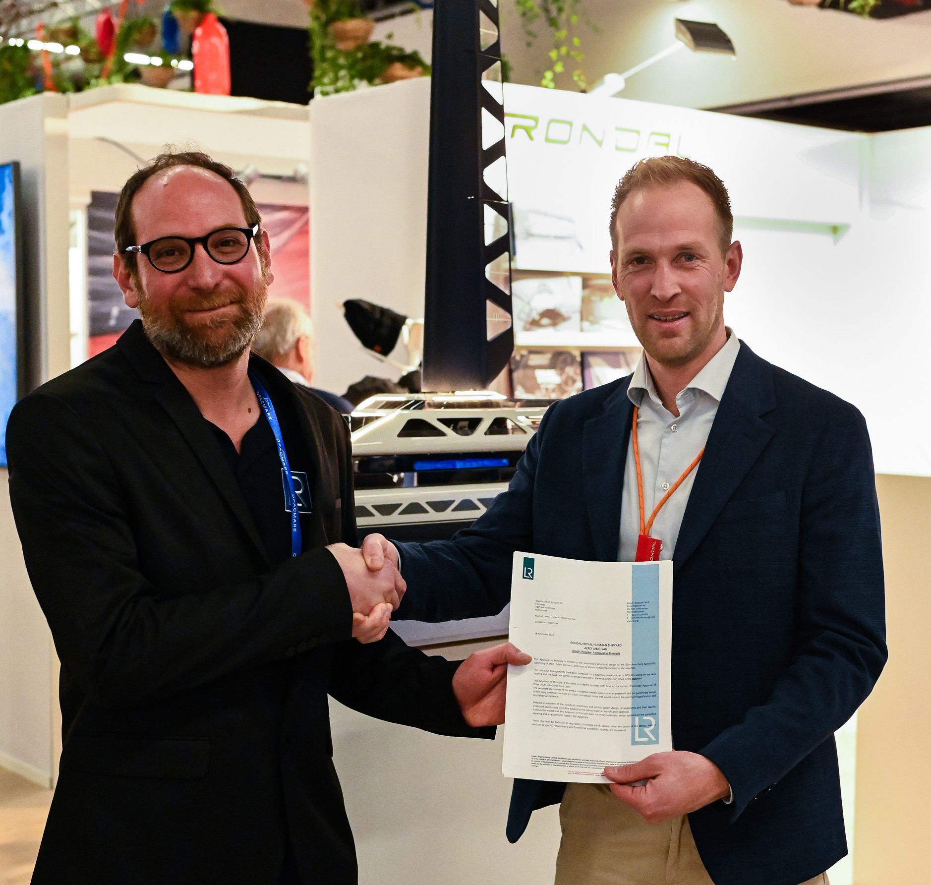 Rondal’s Aero Wing Sail concept secures Lloyd’s Register AiP