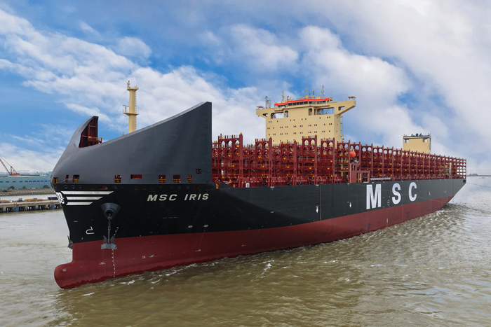 Chinese yard delivers eleventh LNG dual fuel containership to MSC