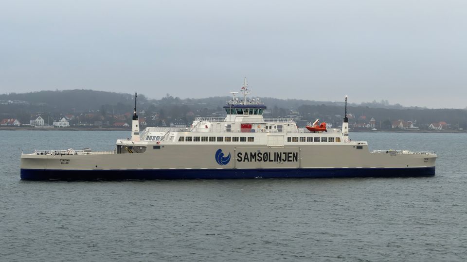 Molslinjen’s electric ferry, Tyrfing, completes first trip