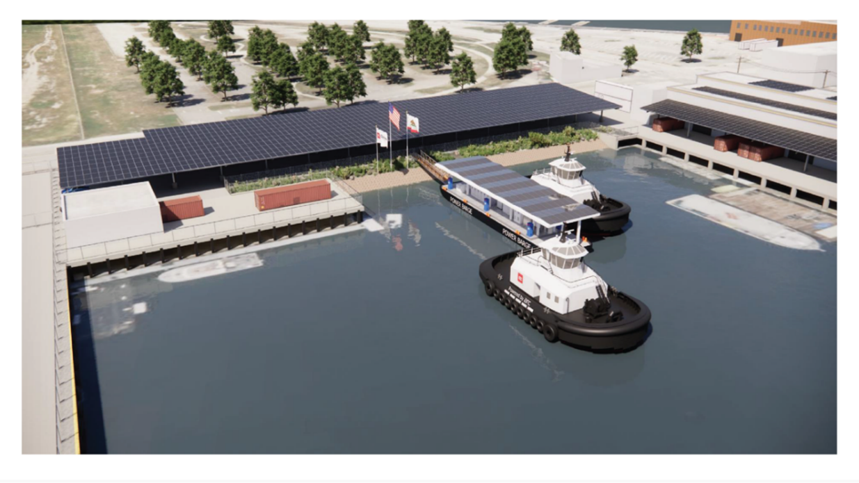 Motive Energy supplying charging infrastructure for electric tugboats at POLA