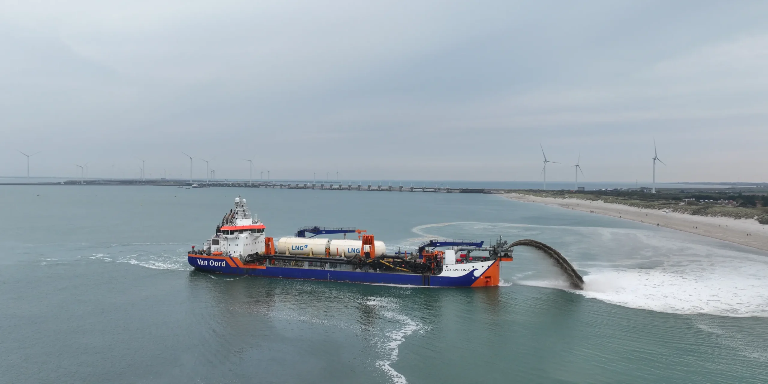 Van Oord TSHD wraps up coastline maintenance operating on 100% bio-LNG