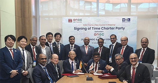MOL/ONGC joint ventures ink charter contract for dual-fuel VLECs