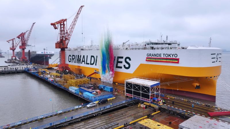 Grimaldi Group takes delivery of tenth ammonia-ready PCTC
