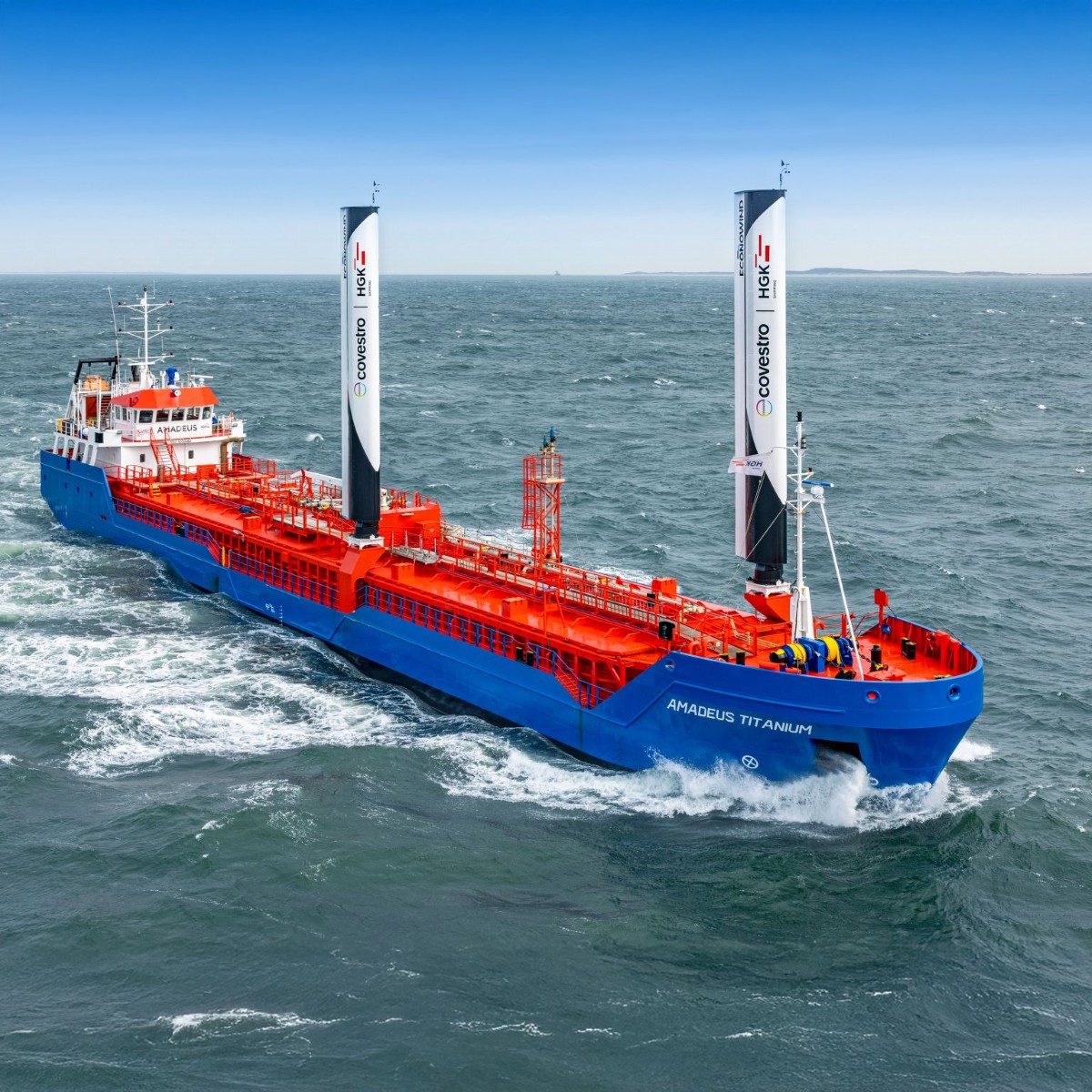 HGK Shipping and Covestro complete wind propulsion retrofit on short-sea tanker