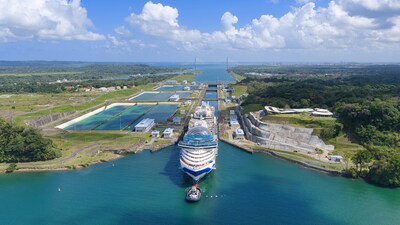Star Princess makes its first transit through Panama Canal