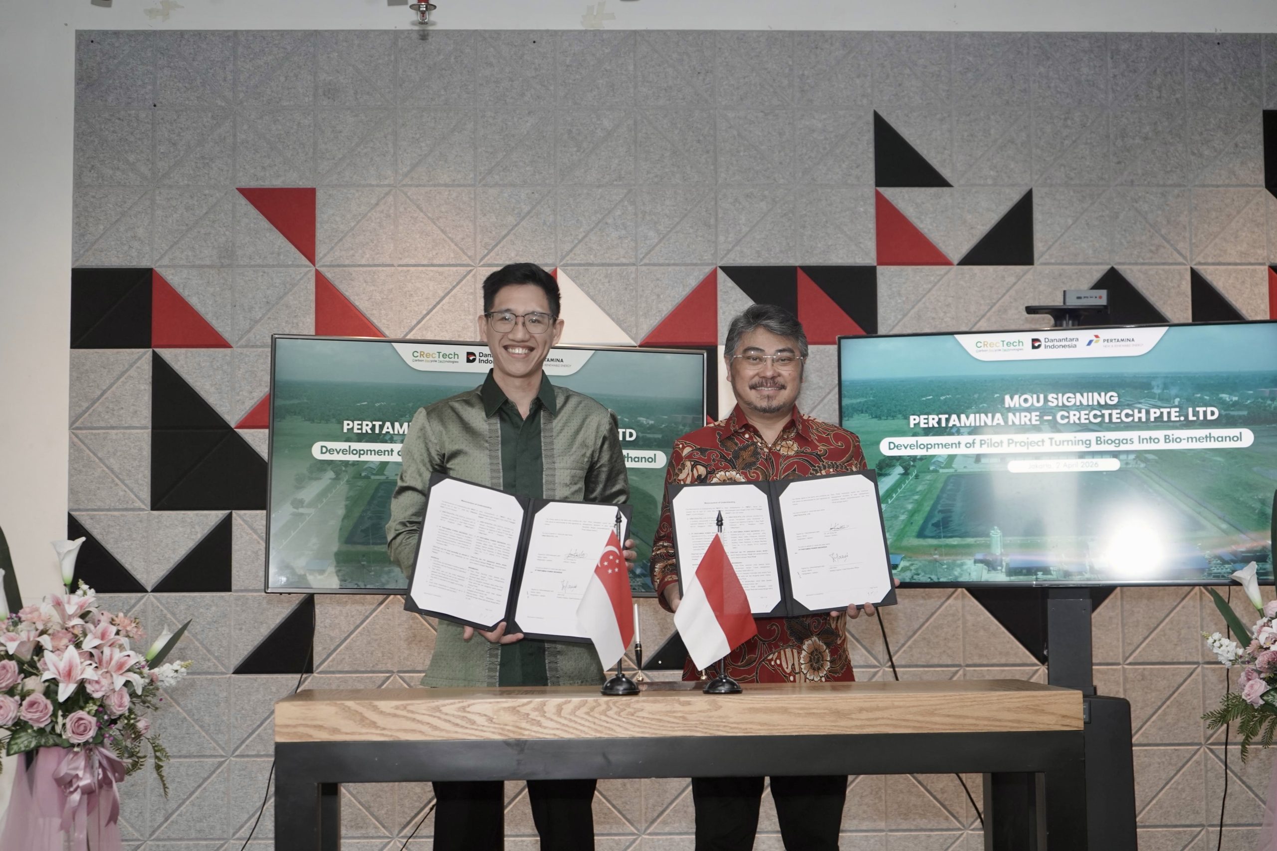 Pertamina and CRecTech ink Sumatra bio-methanol pilot agreement