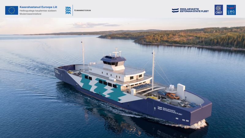 Estonian State Fleet contracts CRIST to build Estonia’s first fully-electric passenger ferry