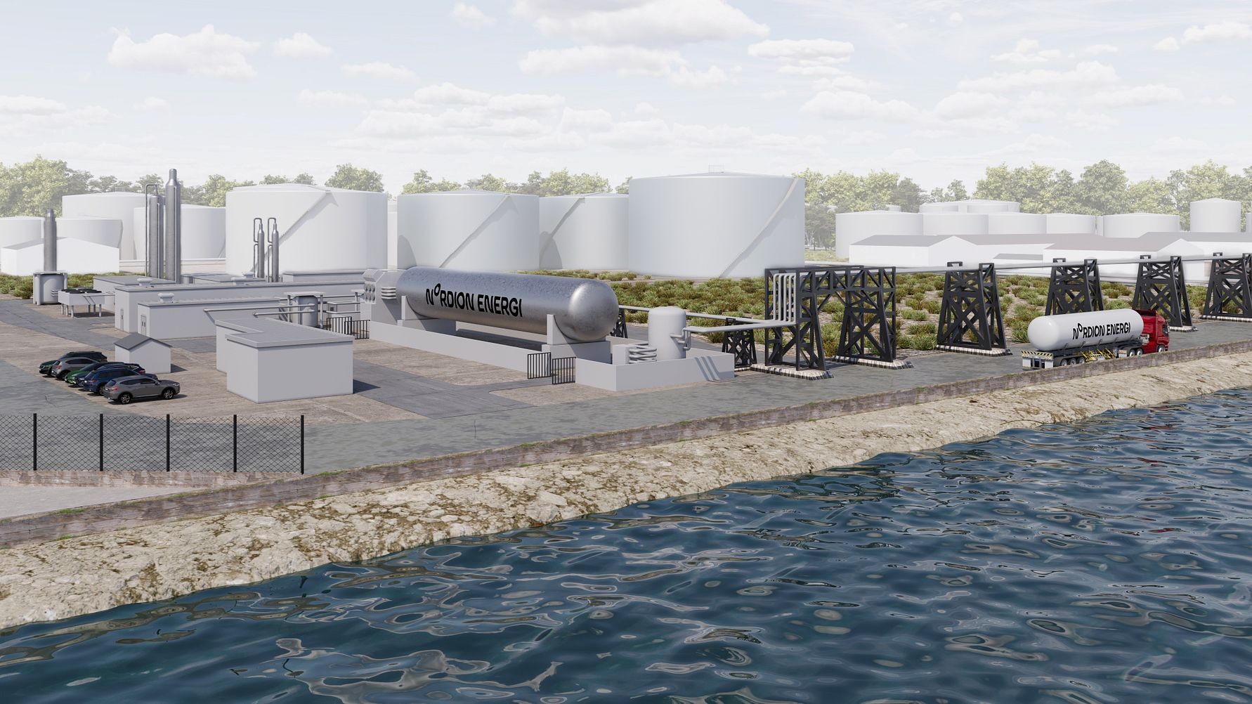 Construction begins on a liquefied biogas facility at the Port of Gothenburg