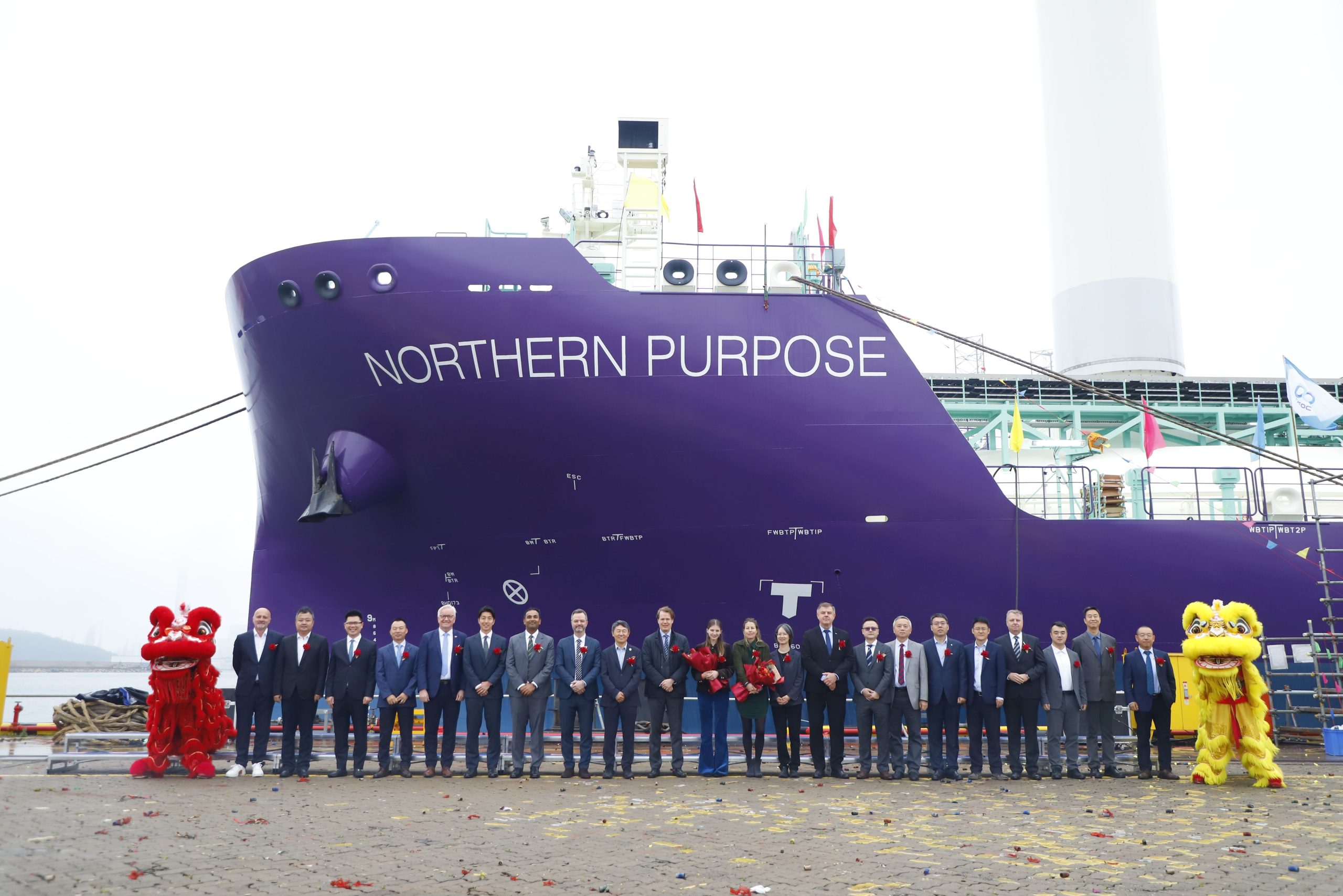 Naming ceremony for Bernhard Schulte’s first LNG dual fuel LCO₂ carrier