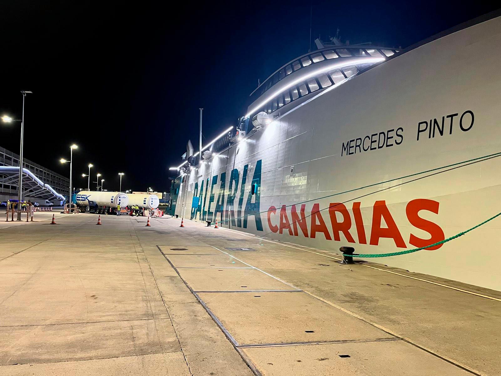Baleària Canarias completes milestone LNG bunkering operation in Las Palmas