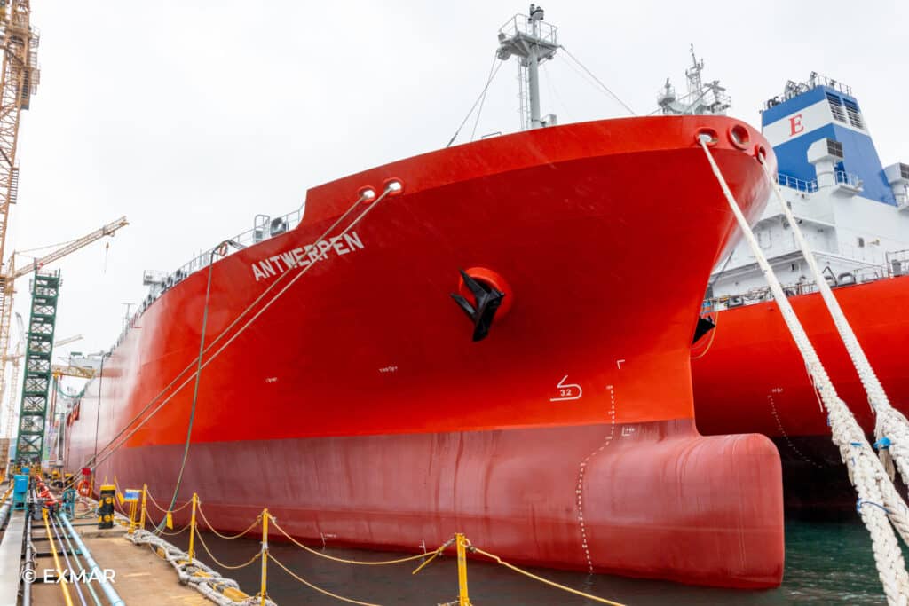 Exmar takes delivery of world’s first ammonia dual-fuel oceangoing vessel