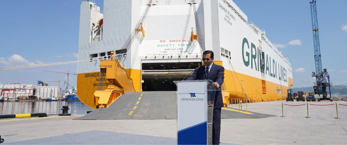 Grimaldi presents ammonia-ready PCTC Grande Istanbul in Türkiye