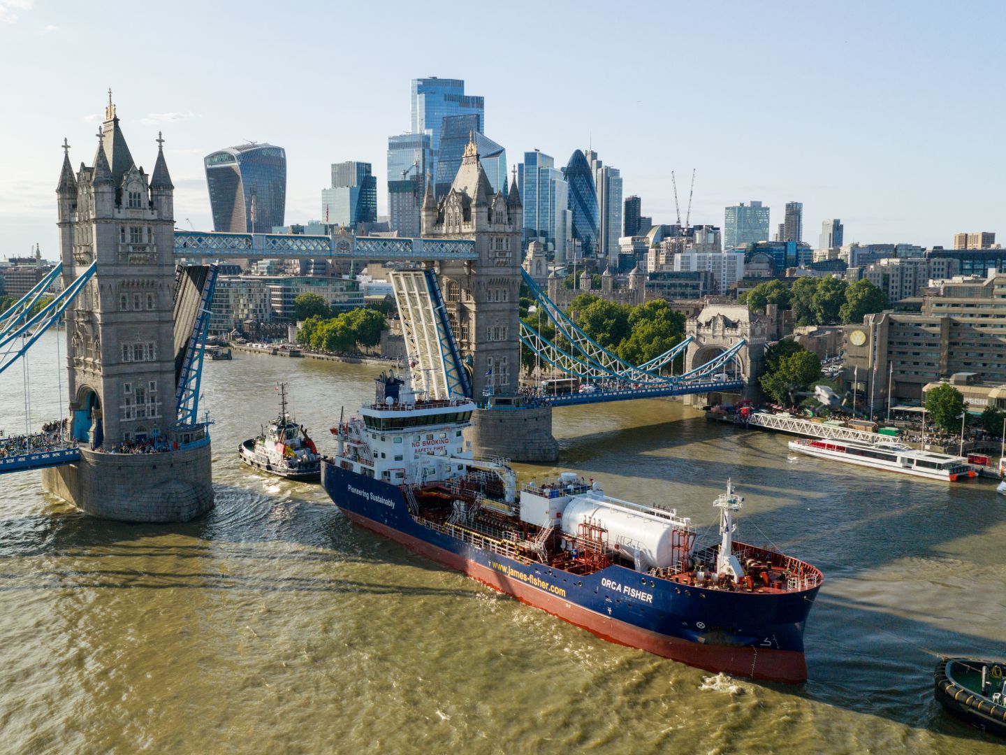 James Fisher LNG dual-fuel chemical tanker newbuild named in London