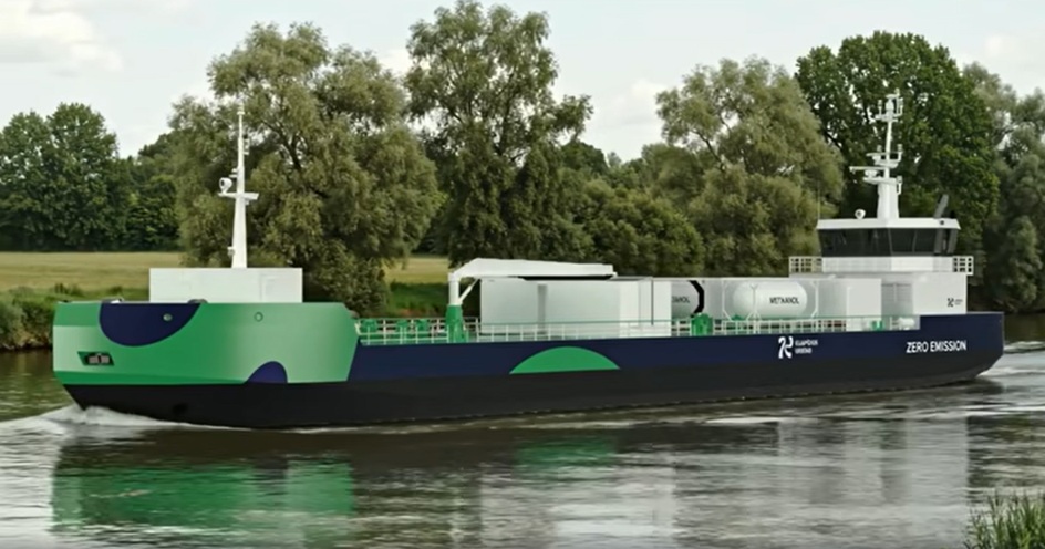 WBE unveils green methanol bunkering vessel design for Port of Klaipėda