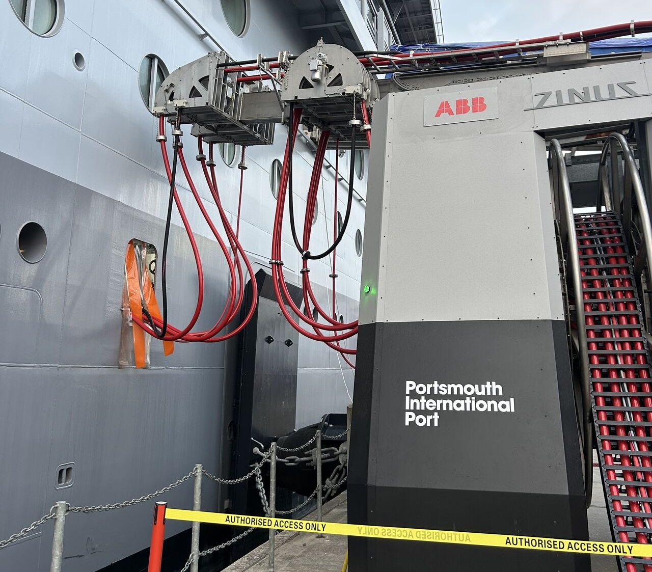 First commercial cruise ship connection to Portsmouth International Port’s shore power system