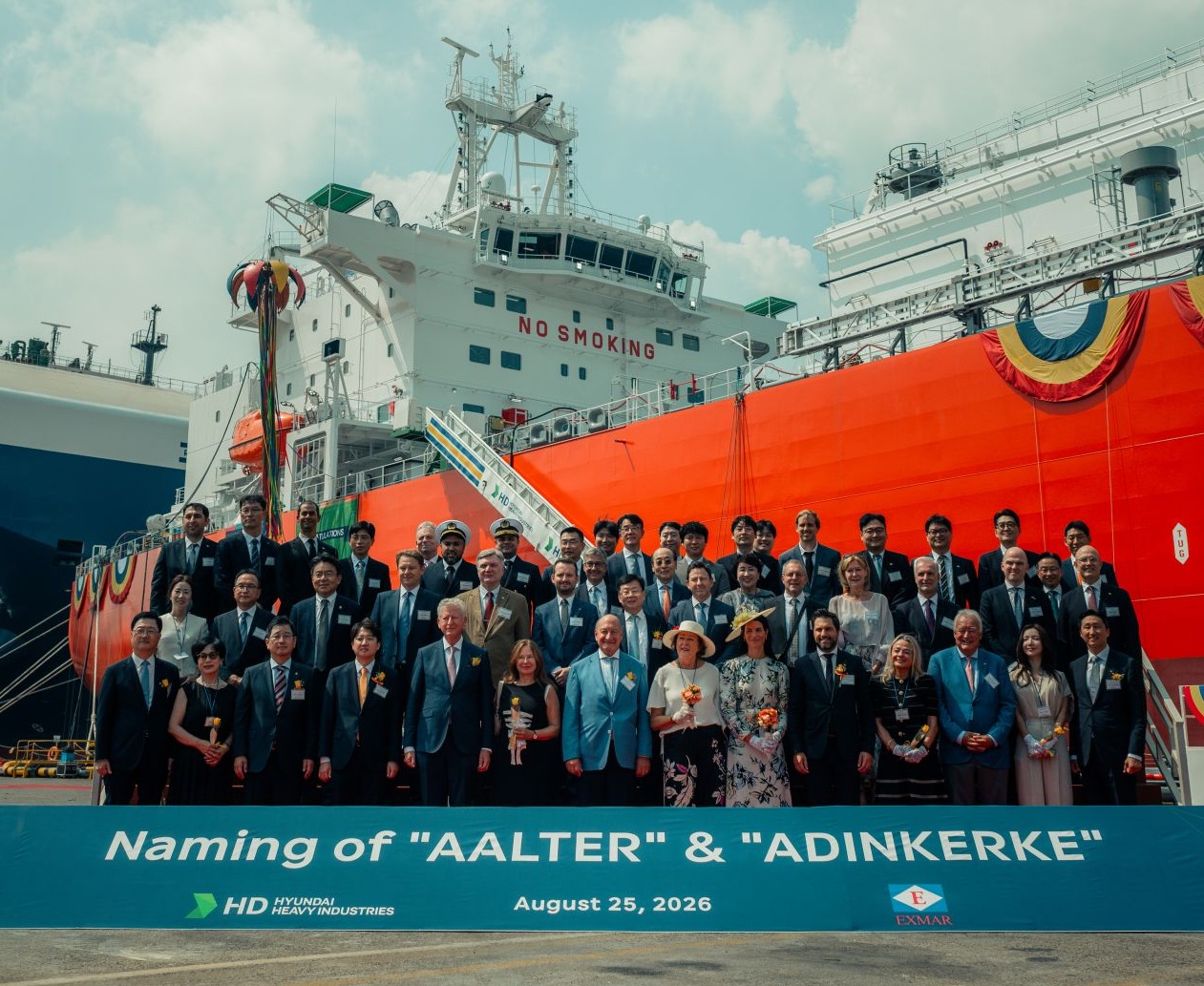 Exmar names latest dual fuel ammonia vessels