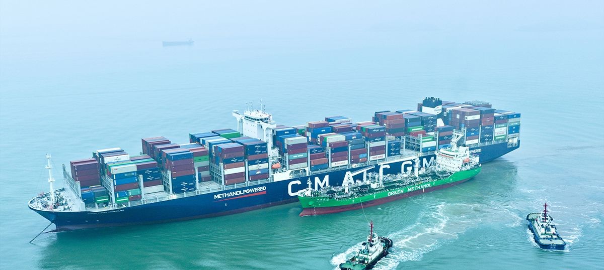 CMA CGM containership completes ‘world’s largest single-batch biomethanol bunkering operation’ at Shanghai Port