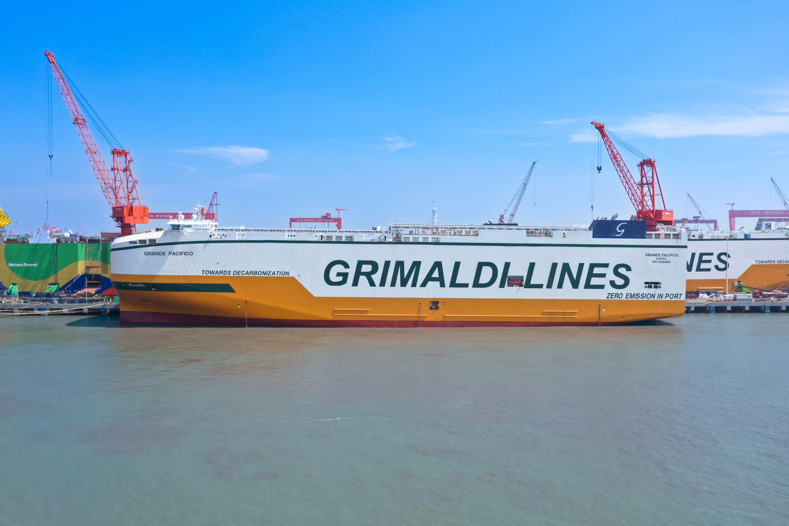 Grimaldi takes delivery of ammonia-ready Grande Pacifico PCTC