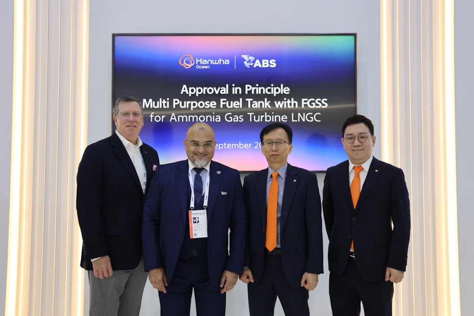 ABS awards AiP for fuel tank and FGSS design that enables LNG carriers to switch from LNG to ammonia fuel