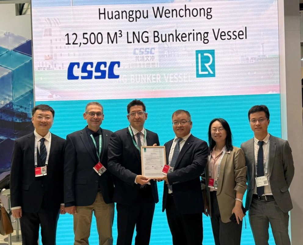 12,500 cbm LNG bunker vessel design gains LR approval