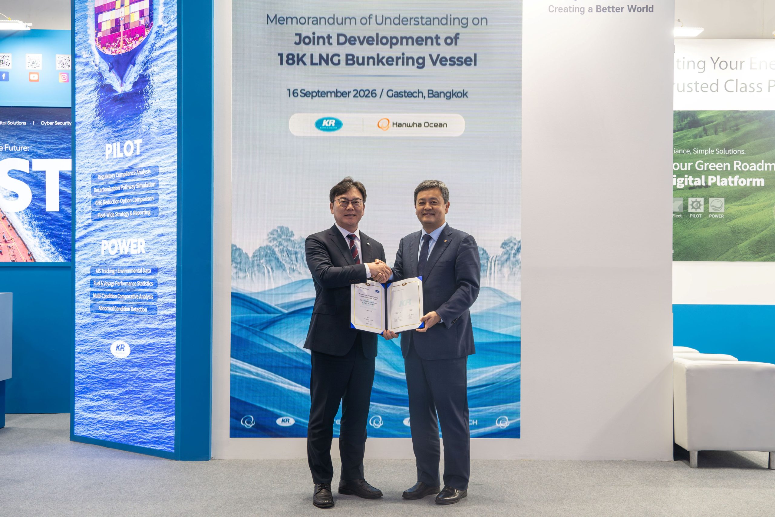 KR and Hanwha Ocean to jointly develop two LNG bunkering vessel concepts with different containment solutions