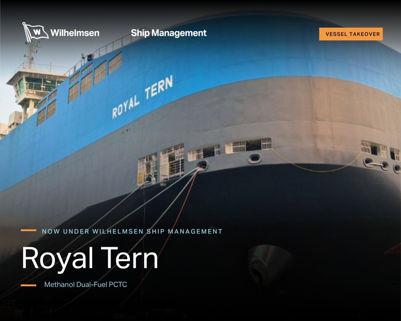 Wilhelmsen Ship Management welcomes latest methanol dual-fuel Shaper Class vessel