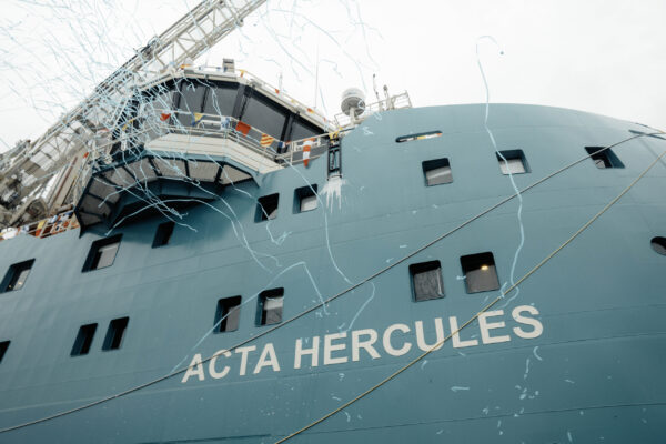 Acta Marine christens new methanol-powered CSOV Acta Hercules