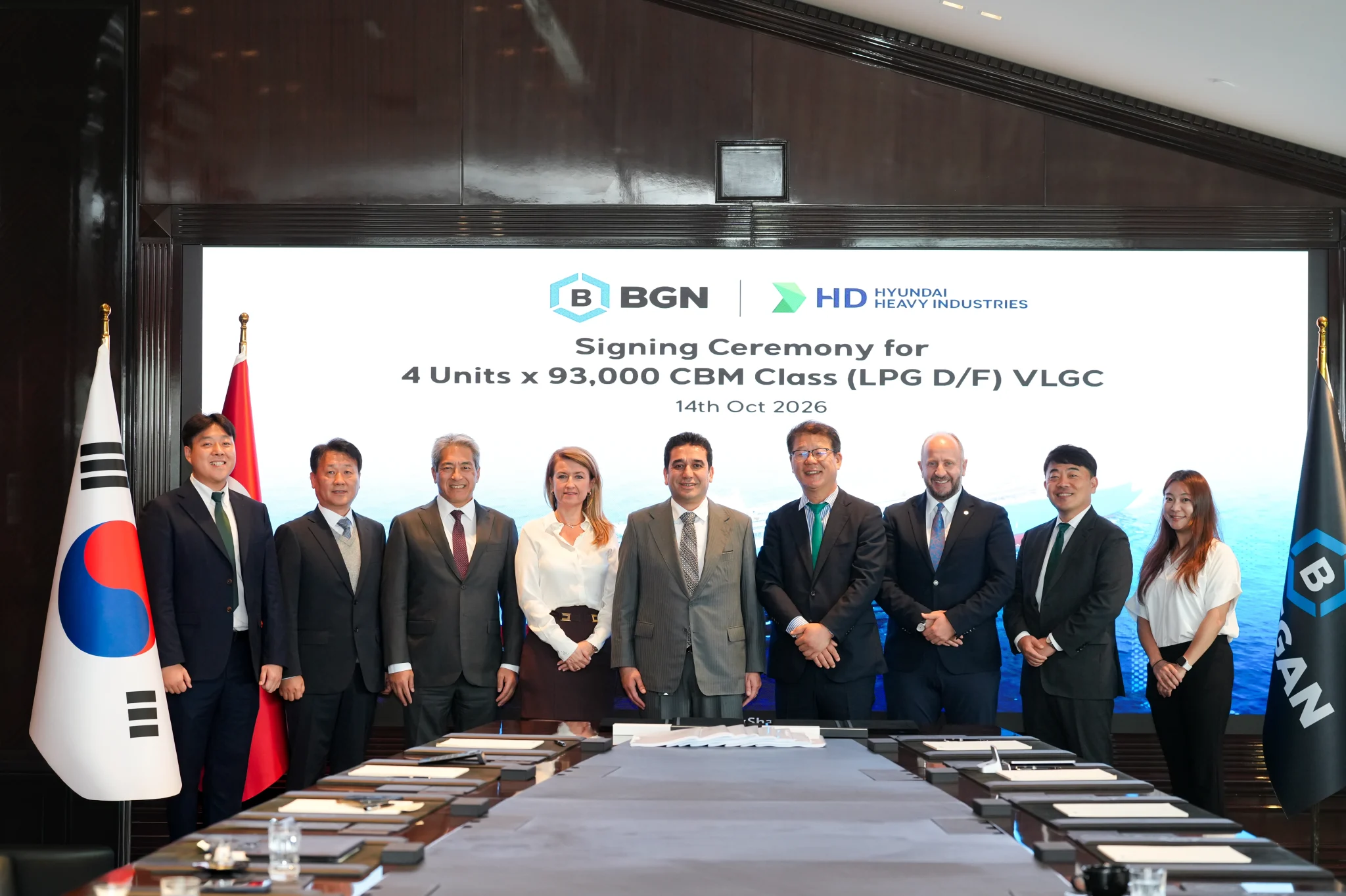 BGN orders dual-fuel LPG VLGC quartet