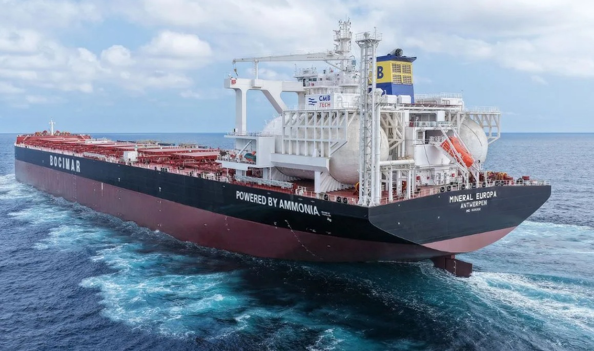 ‘World’s first ammonia-powered dry bulk vessel’ sets sail on maiden voyage to Australia