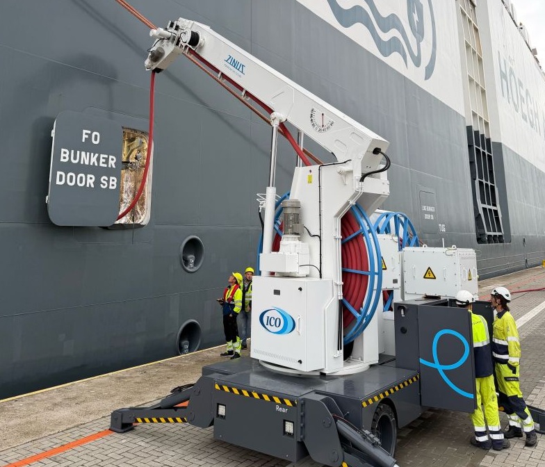 Höegh Autoliners plugs into shore power in Europe for first time