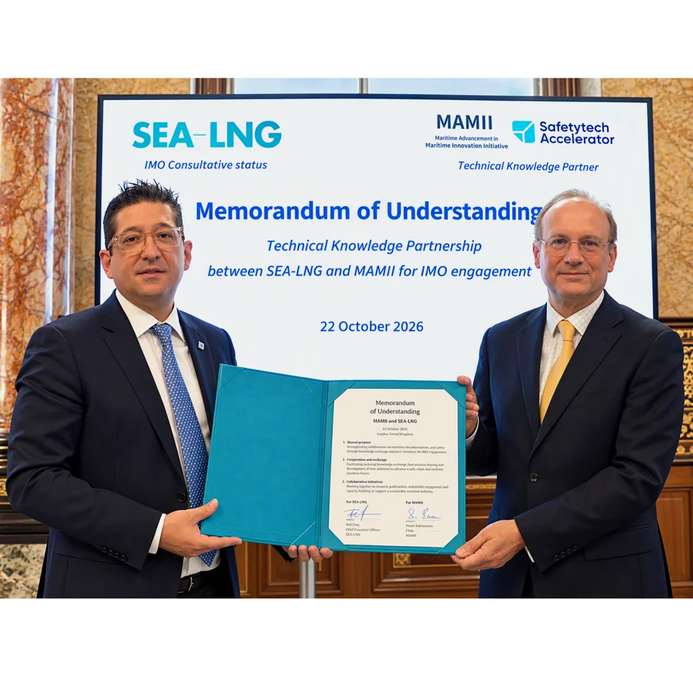 SEA-LNG and MAMII formalise technical knowledge partnership on methane measurement and abatement